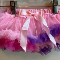 Light Pink Tutu with Purple and Hot Pink Trim