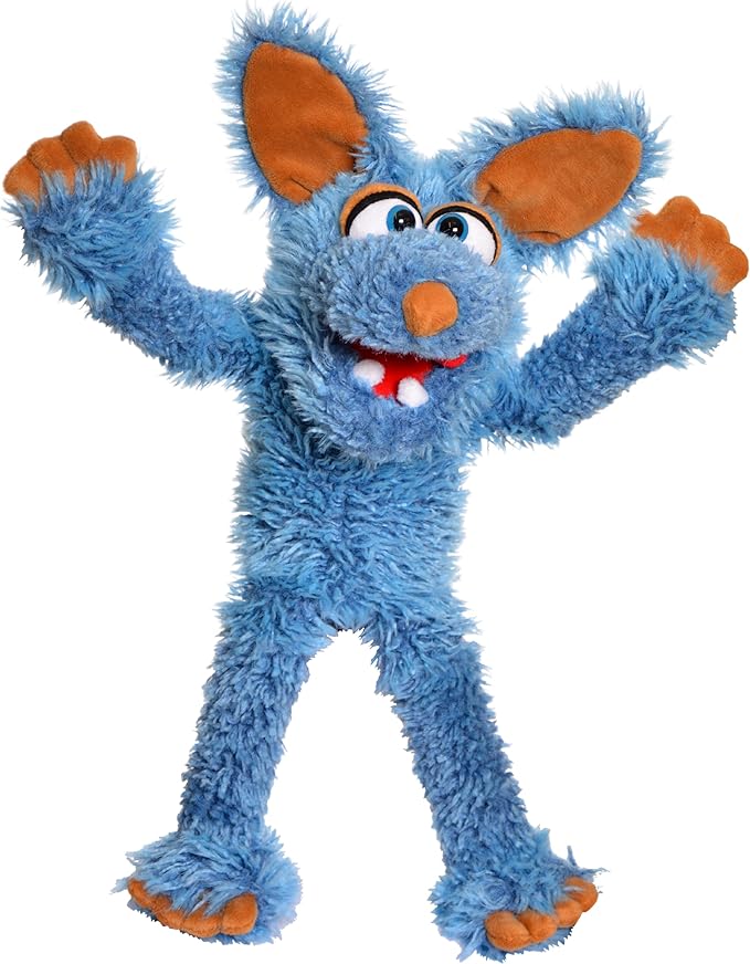 Living Puppets - Fizz The Blue Dog, 18-Inch Plush Hand Puppet