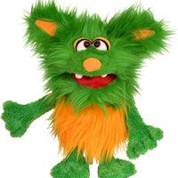 Living Puppets - Rocky The 16-Inch Green Friendly Monster, Plush Hand Puppet