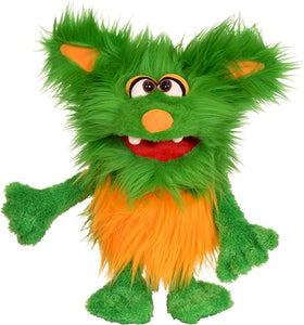 Living Puppets - Rocky The 16-Inch Green Friendly Monster, Plush Hand Puppet