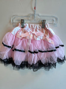 LIGHT PINK TUTU WITH BLACK TRIM