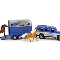 BREYER FARMS LAND ROVER AND TAG-A-LONG TRAILER