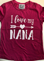 I Love My Nana Shirt
