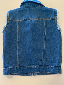 JEAN VEST - DARK BLUE