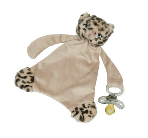 LACEY THE LEOPARD PACIFIER BLANKIE