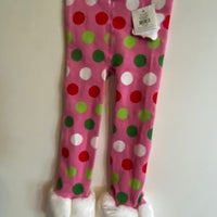 PINK LEGGINGS WITH POLK-A-DOTS