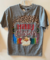MERRY CHRISTMAS WITH SANTA - LEOPARD ACCENT - ADULT
