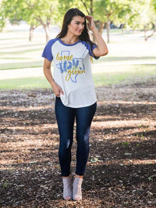 Home Grown Texas with Bluebonnets on Shortsleeve Tee