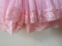 LIGHT PINK TUTU WITH LACE TRIM
