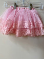 LIGHT PINK TUTU WITH LACE TRIM
