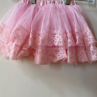 LIGHT PINK TUTU WITH LACE TRIM