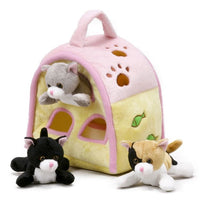 FINGERPUPPET HOUSE WITH CATS