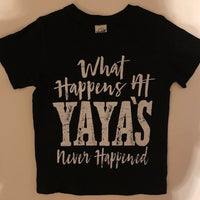 WHAT HAPPENS AT YAYA'S - NEVER HAPPENED