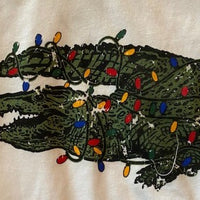 CROCODILE AND CHRISTMAS LIGHTS