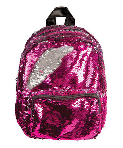 flying pig flip sequin mini backpack Pink/Silver Magic Sequin Mini Backpack