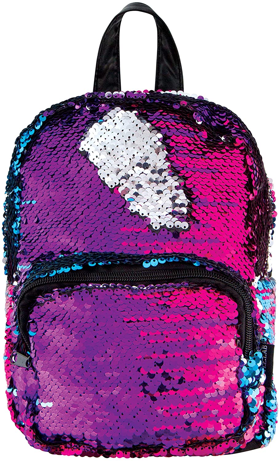 Purple/Silver Magic Sequin Mini Backpack | Imagination Unlimited display picture 3