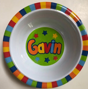 Gavin Personalized Bowl