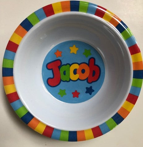 Jacob Personalized Bowl
