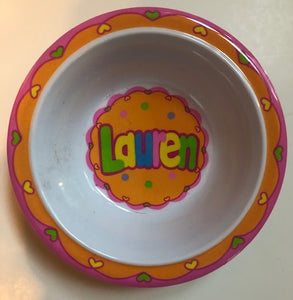 Lauren Personalized Bowl