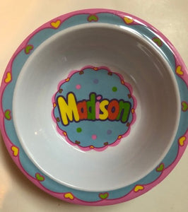 Madison Name Mug and bowl