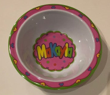 Makayla Personalized Bowl