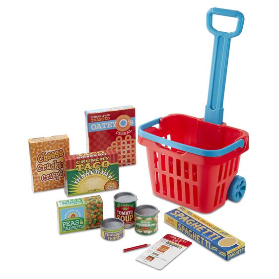 FILL AND ROLL GROCERY BASKET PLAY SET