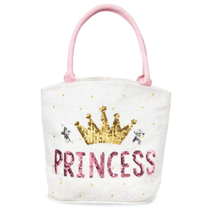Princess Dazzle Mini Jute Tote Bag