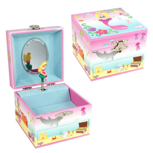 Mystic Mermaid Small Music Box-Pink