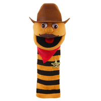 COWBOY KNITTED PUPPET