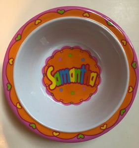 Samantha Personalized Bowl