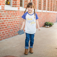 Girls' Home Grown Texas with Bluebonnets on Shortsleeve Tee